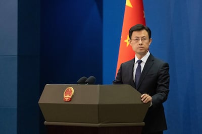 Guo Jiakun, portavoz de la Cancillería china.
