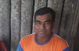 Una de las ultimas fotos tomadas a don Roberto Capatay (62), durante su cumpleaños. El trabajador ishir murió en territorio del Brasil, donde trabajaba en un establecimiento ganadero.