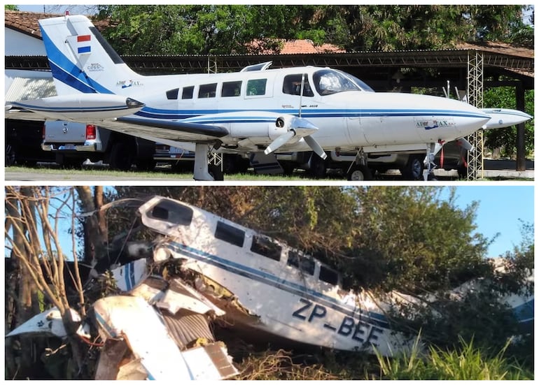 El avión siniestrado pertenecía a la empresa Aerotax SA, pero estaba alquilado por la compañía Prosegur SA.