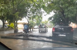 La lluvia que cayó hoy en Pilar impidió las caminatas y el recorrido de los atractivos.
