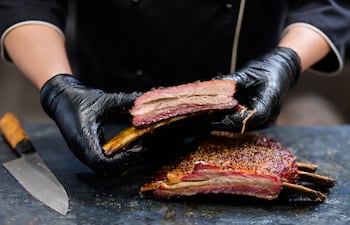 Parrilla, asado, carne.