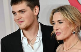 Kate Winslet y su hijo, Joe Anders.