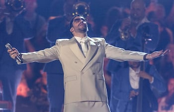 Bad Bunny durante su reciente concierto en Buenos Aires, Argentina, el pasado viernes.