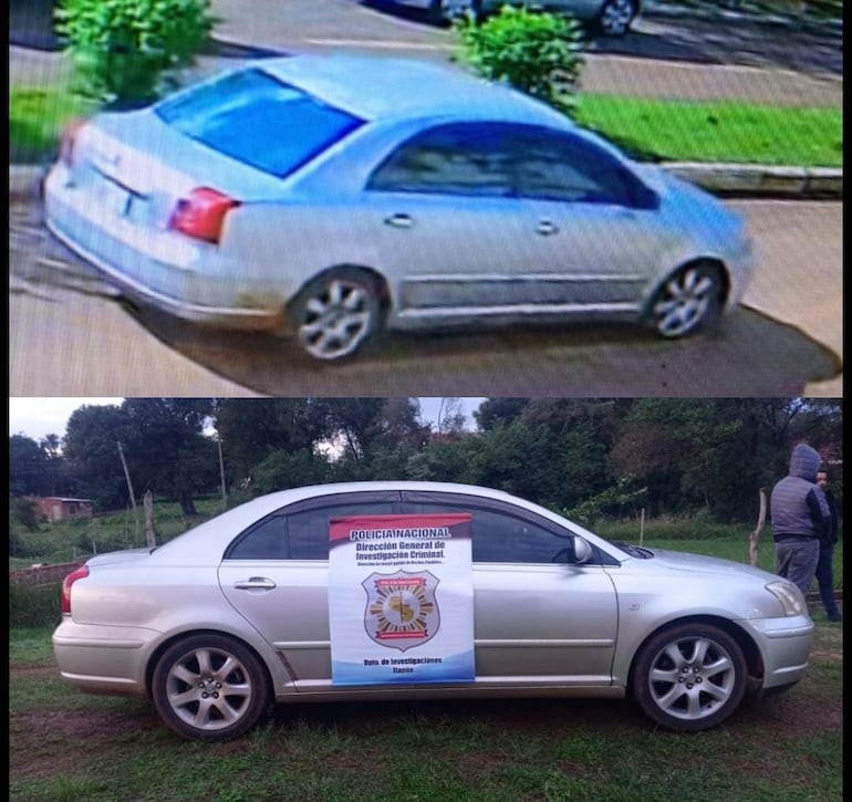 Vehículo incautado.