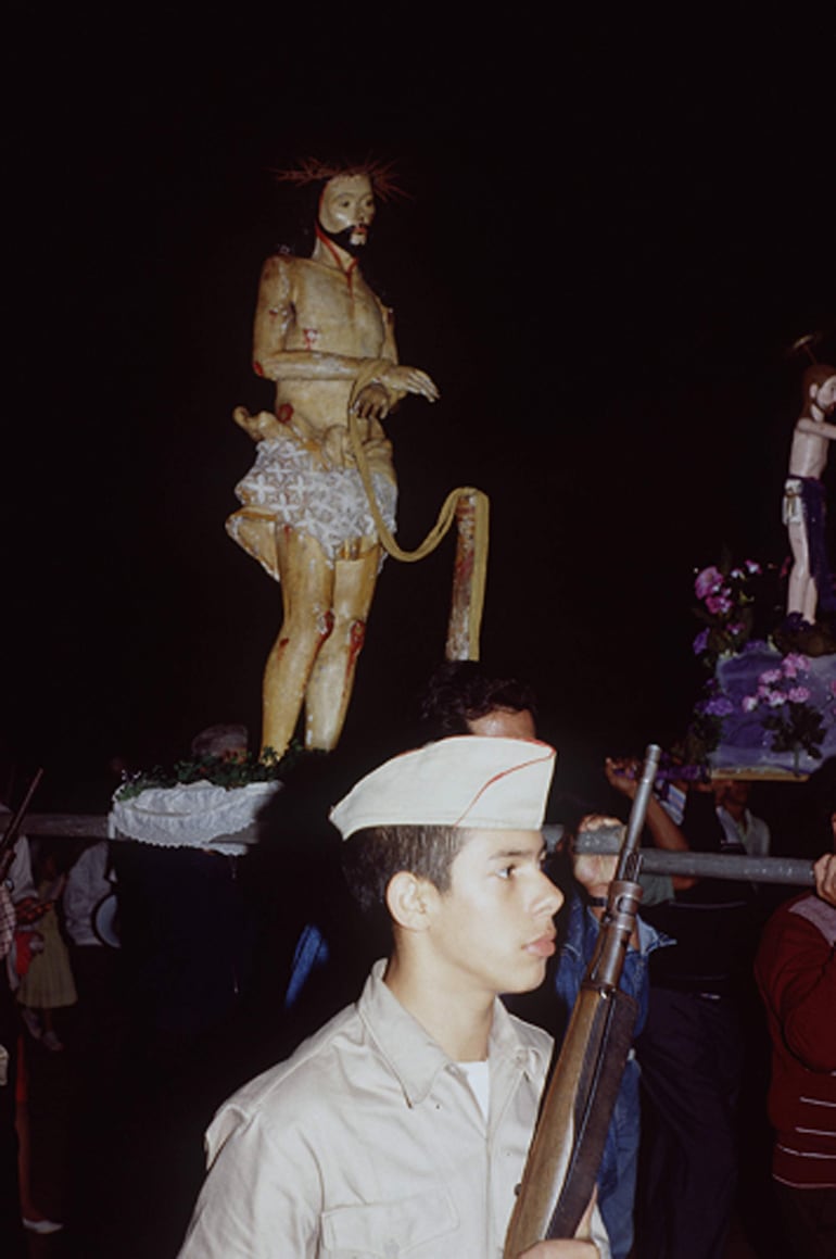 Recreación de la prisión de Jesús que termina en la Comisaría.