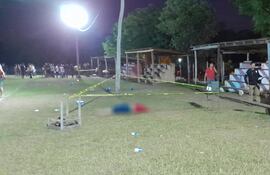 Escena del crimen en Puentesiño.
