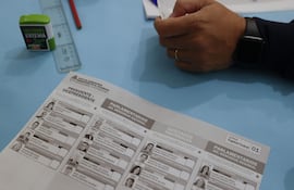 Boletines de voto de las elecciones argentinas para presidente, vicepresidentes y parlamentarios.