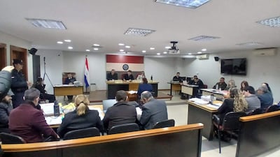 vdb La médica forense Carolina Bernal, compareciendo en el Juicio Oral y Publico para todos los adultos acusados sobre el caso de María Fernanda Benítez.
