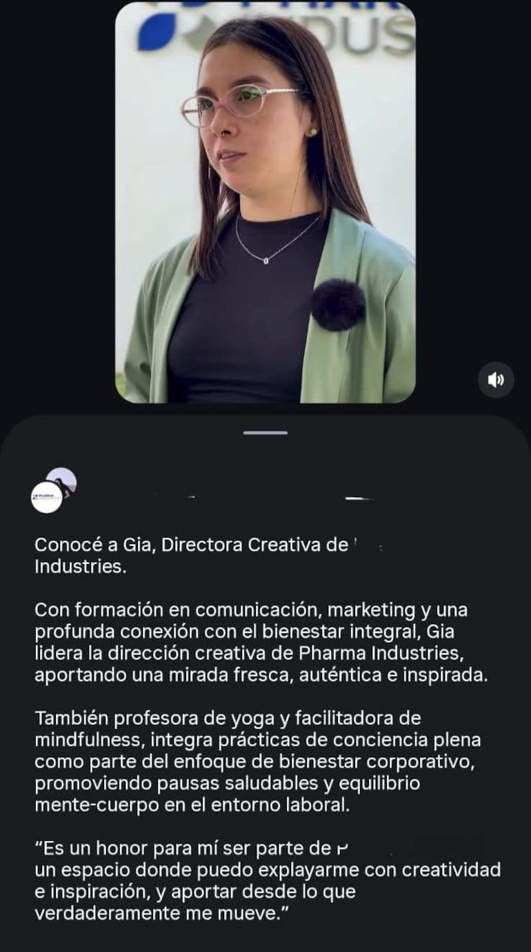 Posteo en redes sociales sobre Giannina Nicole Suárez, quien está siendo buscada.