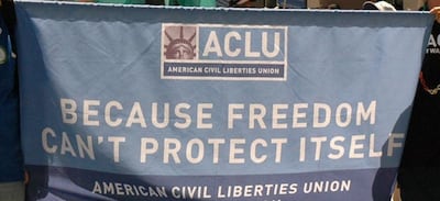 Entre las organizaciones figura la Unión Americana de Libertades Civiles (ACLU)