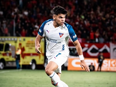 El paraguayo Rodney Redes, futbolista de la Liga de Quito.