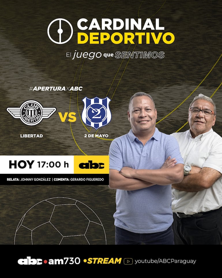 Libertad vs. 2 de Mayo, por ABC Cardinal 730 AM y ABC Paraguay en Youtube.