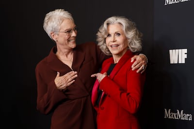 Jamie Lee Curtis y Jane Fonda, felices en los Premios WIF (Women In Film) 2025.