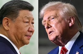 El presidente de China, Xi Jinping, y el mandatario de Estados Unidos, Donald Trump (d). (archivo)