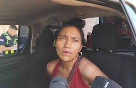 Adriana Angélica Mongelós González, detenida.