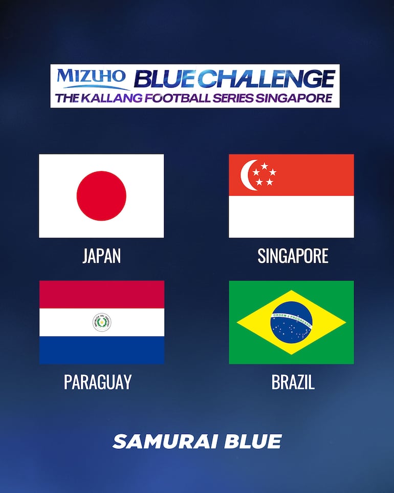 El anuncio del torneo internacional en Singapur con la selección de Paraguay como participante.