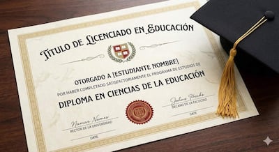 Diploma de Ciencias de la Educación.