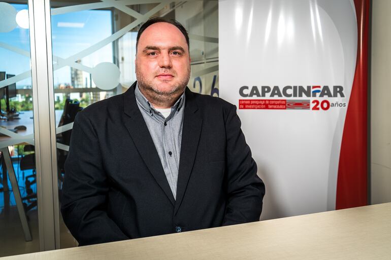 Jefferson L. Garbin, presidente de la Cámara Paraguaya de Compañías de Investigación Farmacéutica (CAPACINFAR).
