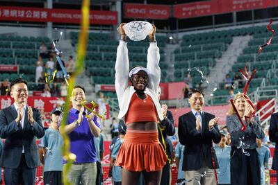 Victoria Mboko, campeona del torneo WTA 250 de Hong Kong.