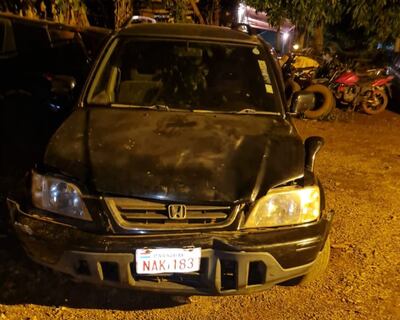 Uno de los vehículos involucrado en el percance fatal.