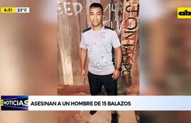Video: Con 15 balazos matan a un joven en Sajonia