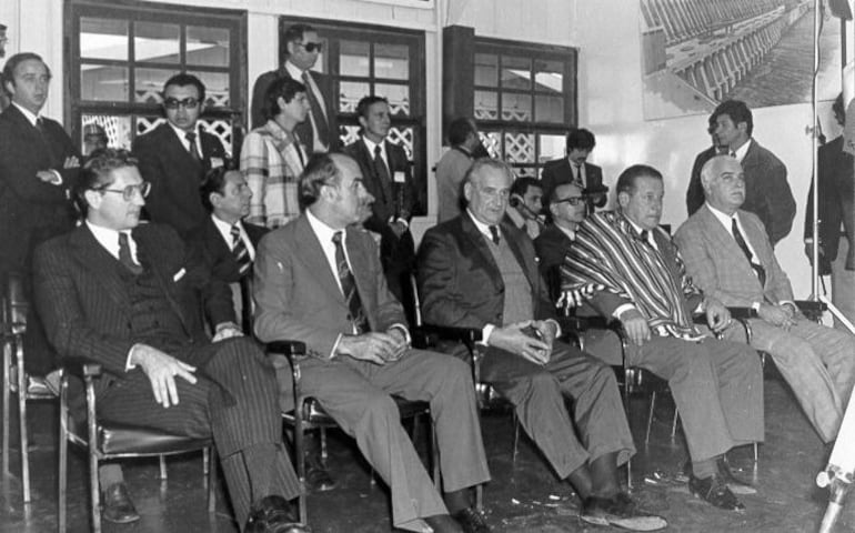Primeros consejeros de la Itaipú Binacional, año 1974.