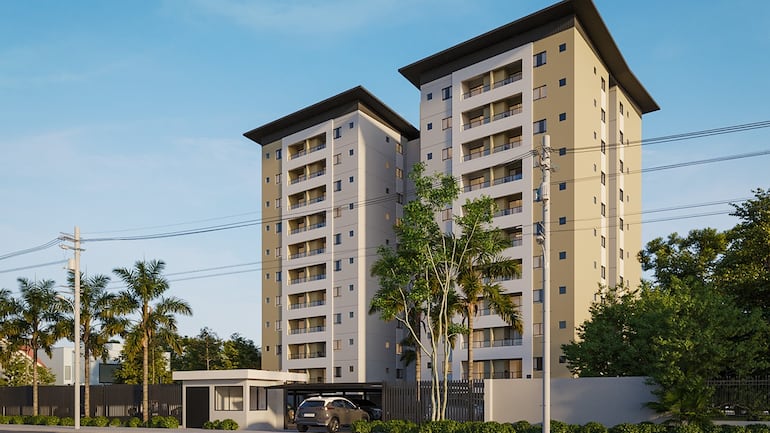 Edificio Residencial Las Orquídeas, cuyos departamentos habría ofertado y vendido en forma irregular la firma Hupi Constructora SA.