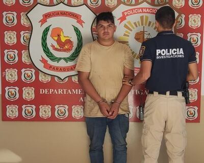Derlis Ramón Villalba Portillo, detenido.
