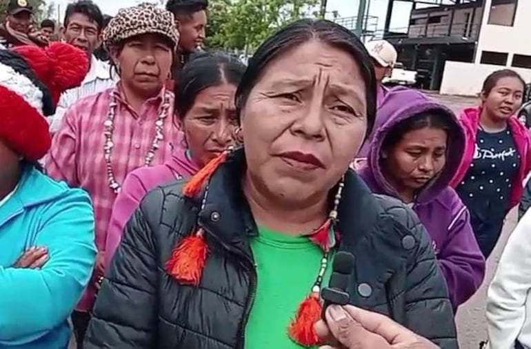 Digna Morilla, perito indígena de la Corte Suprema de Justicia en Amambay.