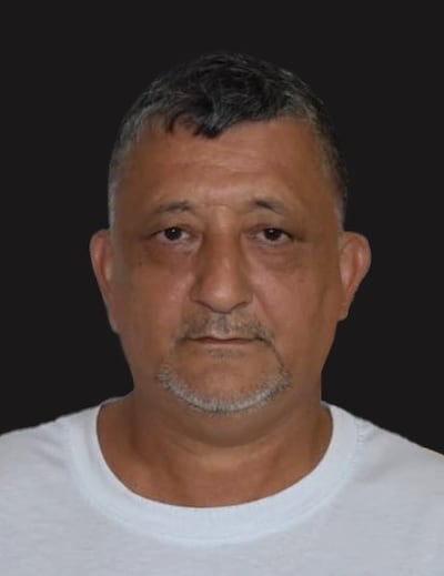 Fotografía de este martes 11 de octubre del 2025, de Luis Alberto Rojas, sentenciado a 25 años de cárcel como autor material del magnicidio del vicepresidente de la República Luis María Argaña ocurrido en marzo de 1999, quien recupera su libertad hoy.