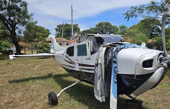 La aeronave siniestrada en diciembre de 2024, hecho tras el cual se inició la investigación fiscal.