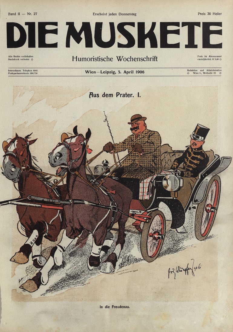 "Die Muskete" fue una de las revistas ilustradas más populares en la Viena de la Belle Époque