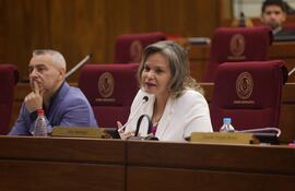 Lilian Samaniego (ANR, independiente), senadora.