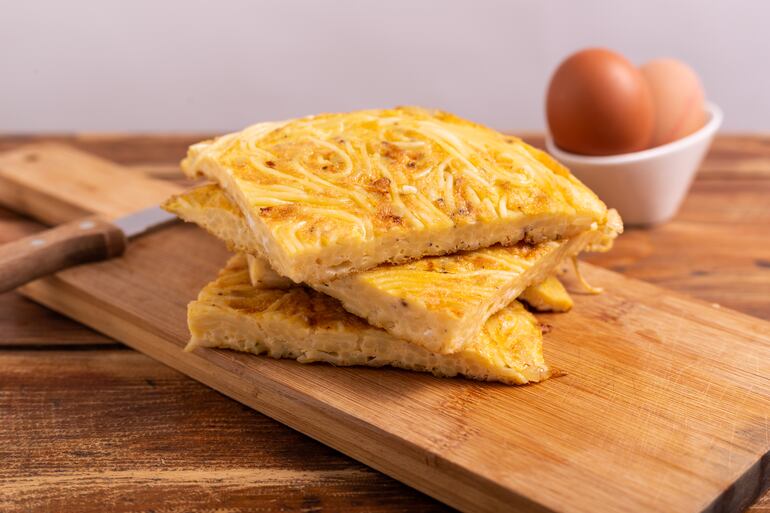 Tortilla de pastas.