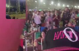 Nora Ruoti, feliz en el concierto de Madonna.