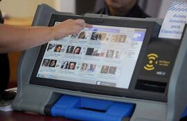 Máquinas de votación de la firma argentina MSA a ser utilizadas en las internas y elecciones municipales.