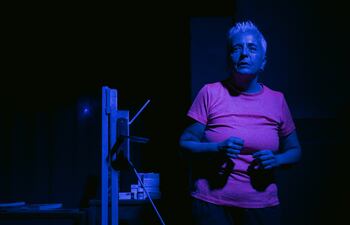 Rosa Posa Guinea en puesta en escena.