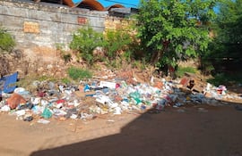 Vertedero clandestino en Trinidad. Vecinos piden intervención municipal.