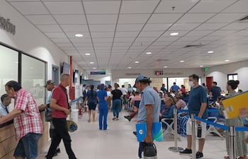 El paciente Diosnel Gamarra, fue atendido, pero no contaba con los requisitos para hacerse la resonancia magnética.