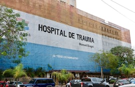 Fachada del Hospital de Trauma (Imagen de archivo).