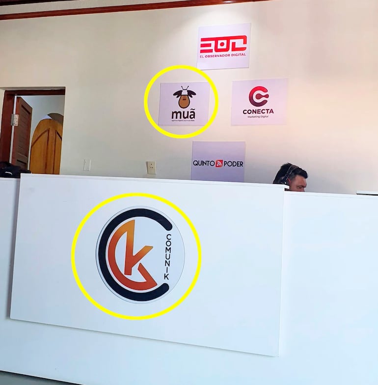 En oficina, Somos Muã y Conecta aparecen ligadas a Comunik.