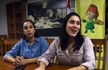 Vannia Mersán y Diana Codas, en nuestra redacción central.