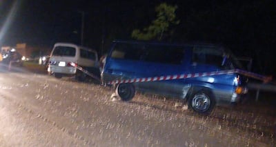 Imagen del hecho ocurrido en Cruce Tacuara de Santaní, donde perdió la vida un joven trabajador.