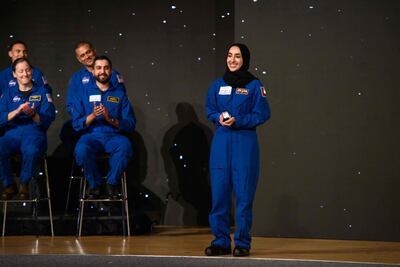 Nora AlMatrooshi durante su graduación en la NASA como astronauta.