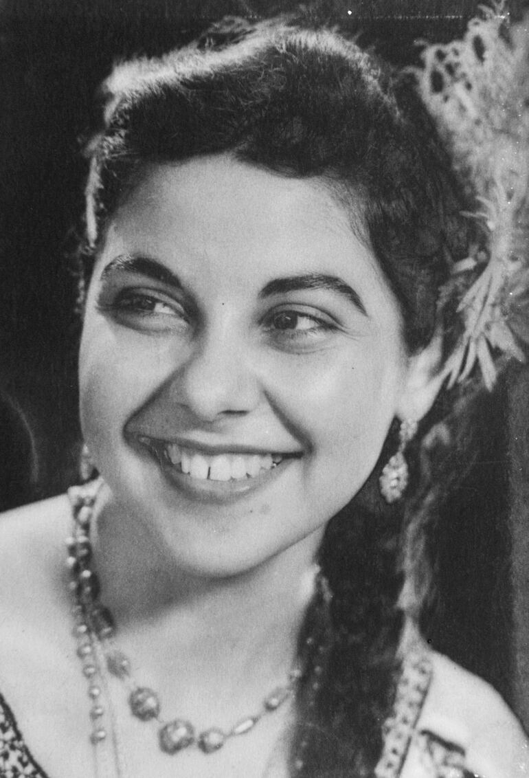 Kikina Zarza en una emblemática fotografía de sus años como protagonista de zarzuelas.