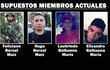 Feliciano Bernal Maíz (23), Hugo Bernal Maíz (22), Laubrindo Balbuena Marís (19) y Elizandro Balbuena Marís (21), supuestos miembros actuales de la ACA-EP, que habría secuestrado y asesinado a Jorge Ríos la semana pasada.