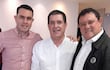 Hernán David Rivas (hijo), Horacio Cartes y Hernán Rivas, ayer.
