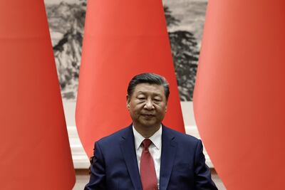 Beijing (China), 31/05/2024.- Chinese President Xi Jinping attends a signing ceremony with Bahrain's King at the Great Hall of the People in Beijing, China, 31 May 2024. Bahrain's King is on an official state visit to China. (Bahrein) EFE/EPA/TINGSHU WANG / POOL