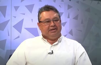 El senador Gustavo Leite en los estudios de ABC TV.