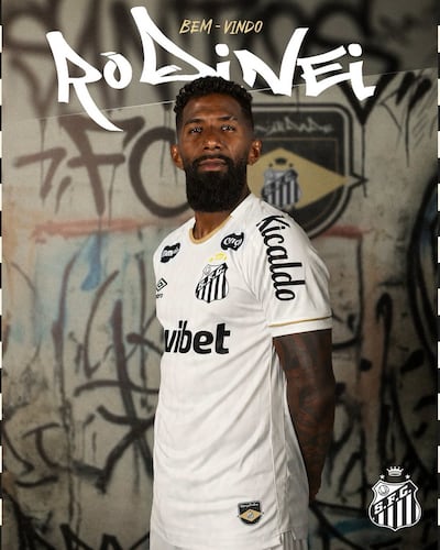 Rodinei Marcelo de Almeida, nuevo futbolista del Santos.